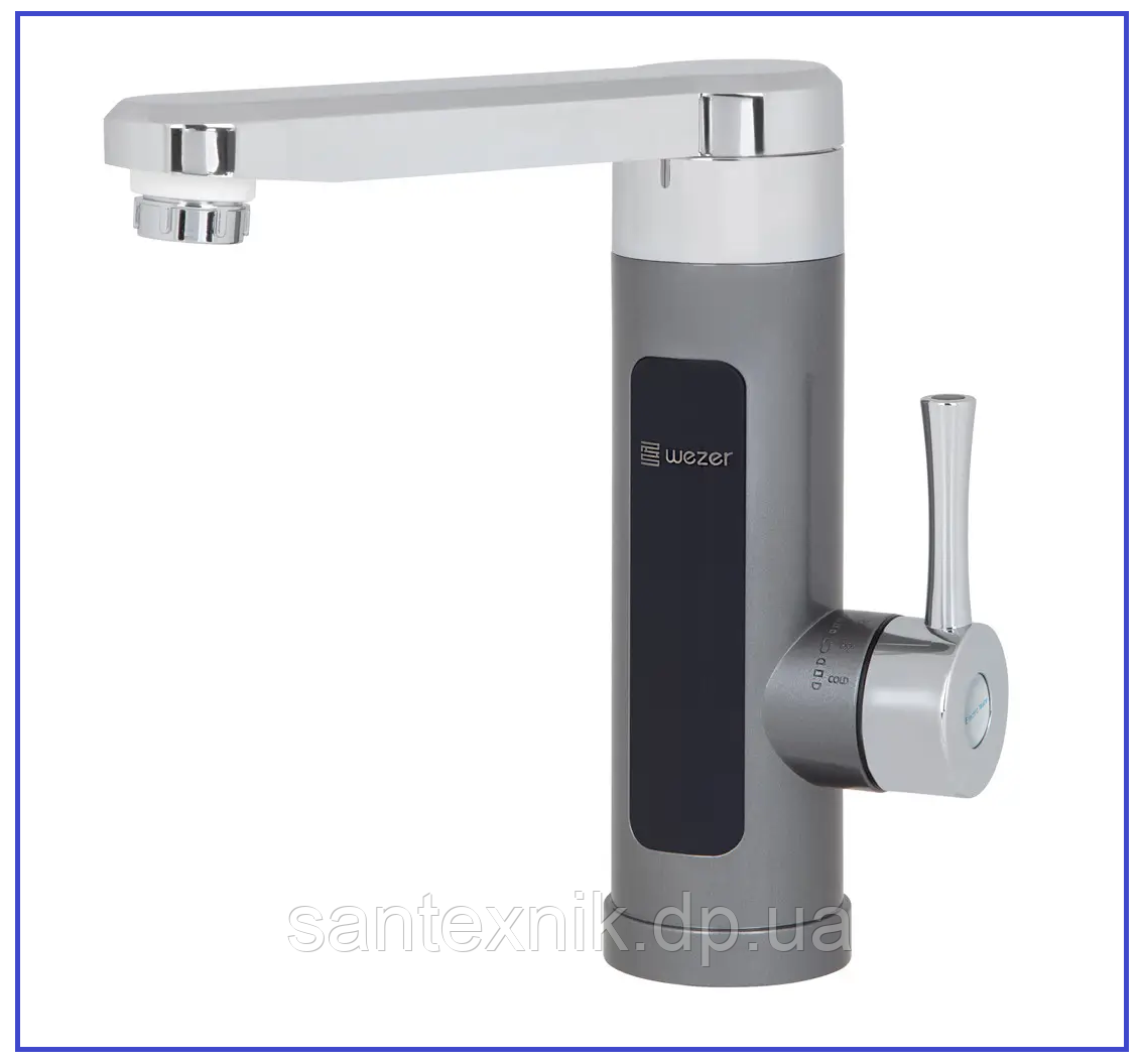 Кран водонагрівач із датчиком температури (SDR-H16T-Grey), фото 1