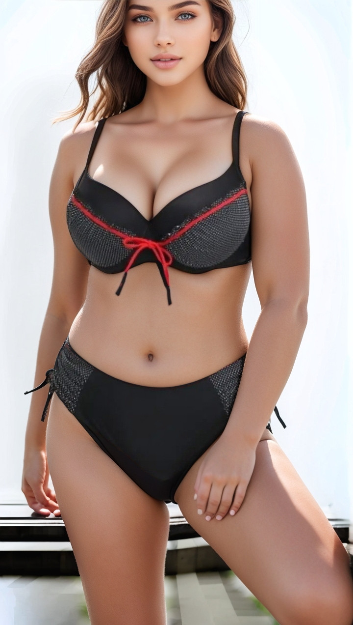 Купальник-топ Fuba 22115 Горох мелкий черный(В НАЛИЧИИ ТОЛЬКО 48 50 52 54 56 УКР р-ры)