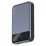 Магнітний power bank з бездротовою зарядкою для iphone Proove Hoodman mini 10000mah magsafe powerbank 15w, фото 2