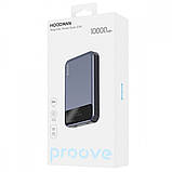 Магнітний power bank з бездротовою зарядкою для iphone Proove Hoodman mini 10000mah magsafe powerbank 15w, фото 4