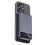Магнітний power bank з бездротовою зарядкою для iphone Proove Hoodman mini 10000mah magsafe powerbank 15w, фото 3