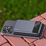 Магнітний power bank з бездротовою зарядкою для iphone Proove Hoodman mini 10000mah magsafe powerbank 15w, фото 7