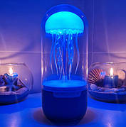 Настільна лампа нічник з Bluetooth колонкою RGB MAX 116S "Медуза" сірий