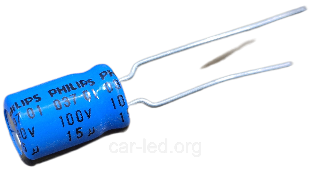 15mkf - 100v  (серія DD 037 01) 8*10  PHILIPS, 85°C конденсатор електролітичний, фото 1