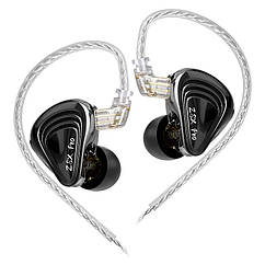 ⇒ KZ ZSX Pro Terminator 2 (black, no mic.) - гібридні 12-ти драйверні IEM навушники (1DD+5BA)