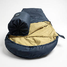 Туристичний спальний мішок Чорний (до 0). Спальник туристичний для походу весна та осінь