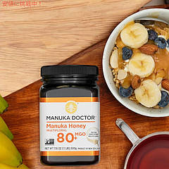 Мед манука мультифор від MANUKA DOCTOR - MGO 80+ Manuka Honey Multiflor New Zealand, банку 8,8 унцій 250 грамм