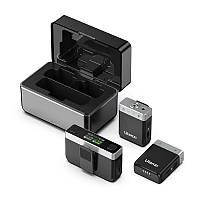 Бездротовий стерео петличний мікрофон Ulanzi U-Mic AM18 2.4G для DSLR, iOS, Android, ПК, до 20 годин запису