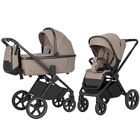 Дитяча універсальна коляска 2 в 1 з люлькою і прогулянковим блоком для дітей Ultimo Carrello Pearl Beige