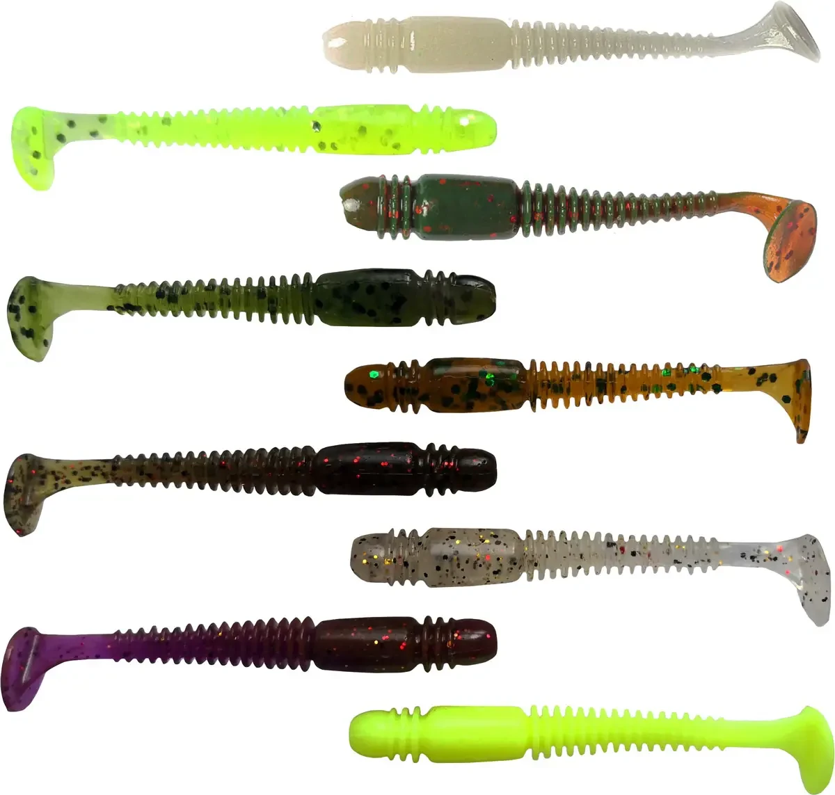 Віброхвіст Lucky John Tioga 2.4" (кол.: Only Stars, MIX1) (9шт/уп) (140119-MIX1), фото 1