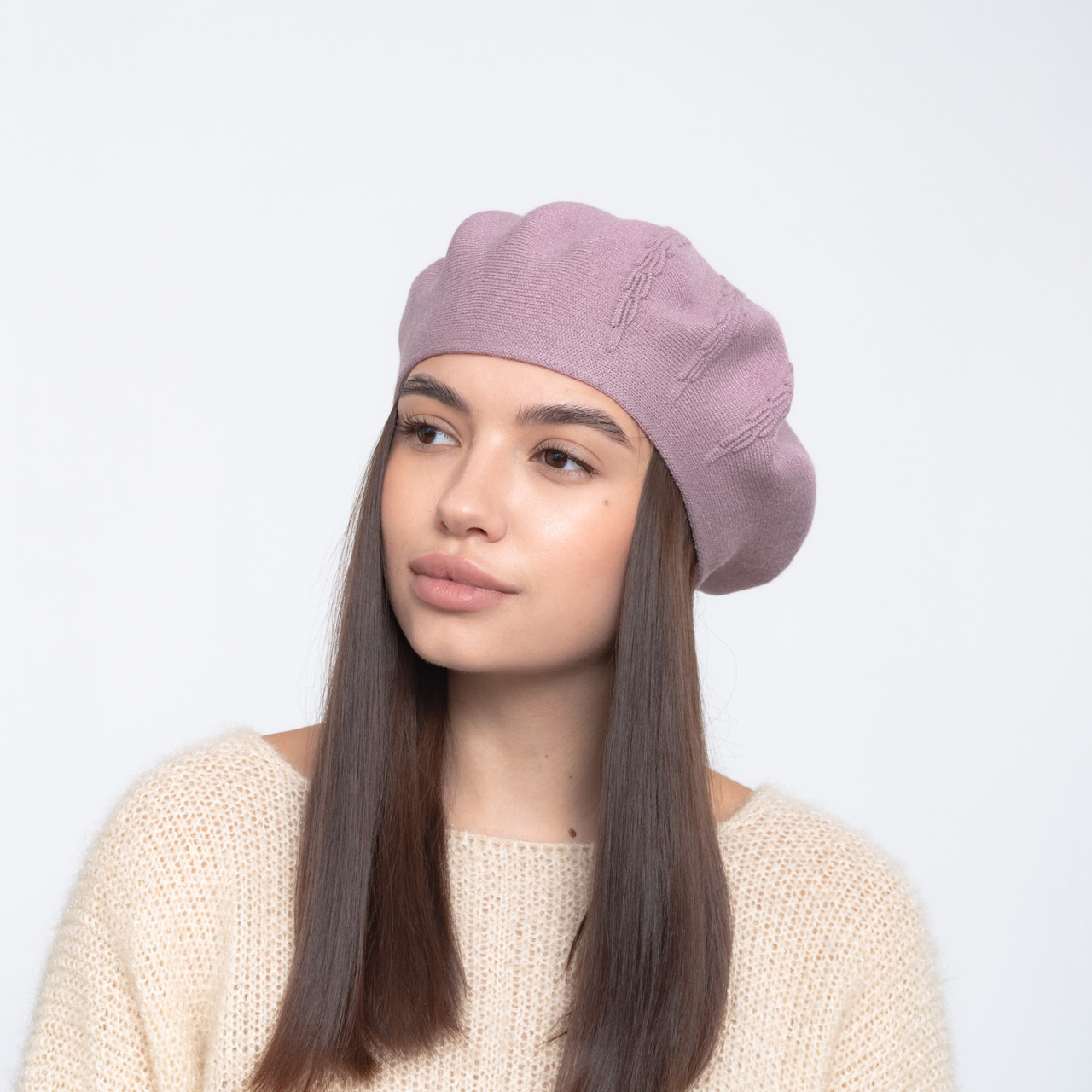 Берет Ameli (віскоза) 1029 темна пудра