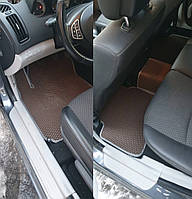 Автомобильные коврики EVA для KIA Ceed 2006-2012 ЭВА коврики в салон КИА Сид и багажник +2 Логотипы