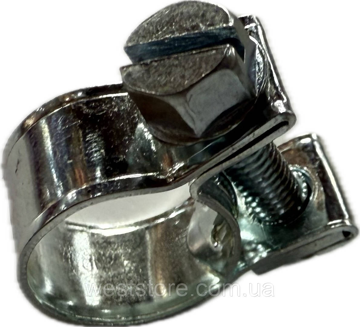 Хомут силовий болтовий оцинкований 11-13 мм, фото 1