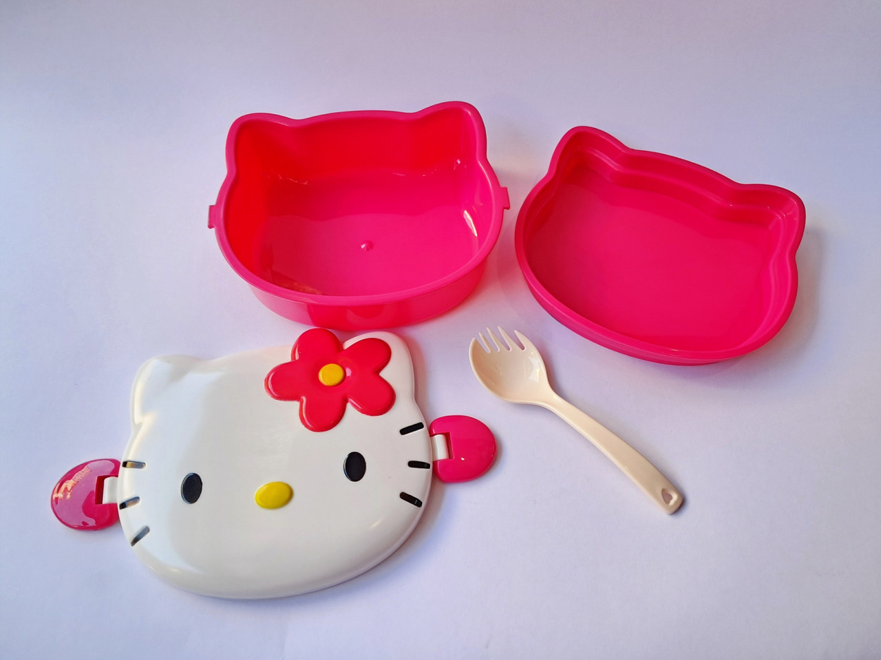 Пластиковий Контейнер дитячий Ланч-бокс Hello Kitty CAT-12R, фото 1