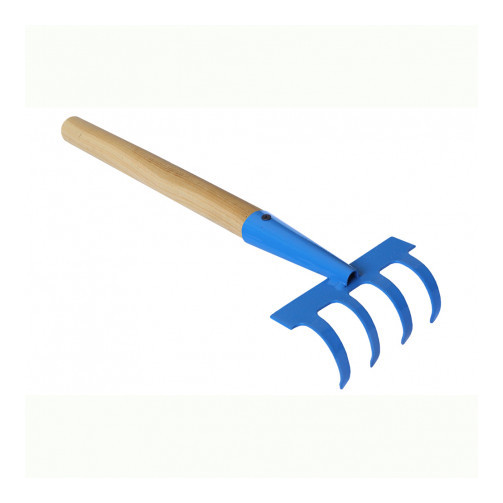 Граблі 4-зубі з дерев'яною ручкою Г-4, фото 1