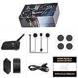 Мотогарнітура Bluetooth IP67 з інтерком EJEAS V6 Pro+ Мото блутуз інтерком гарнітура вологозахисна, фото 3