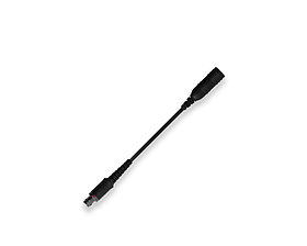 Кабель INVISIO Headset Cable для навушників HC01-TJ105 (Peltor Comtac-Stereo), 200mm, INV12783, Колір:Black