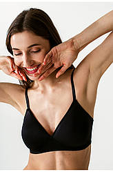 Бюстгальтер м'який формований Luna Adelita L1514A без кісточок чорний 70D