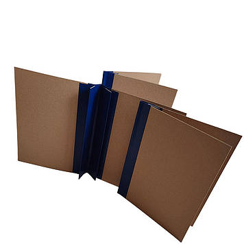 Архівна папка-листівка ЮТЕК 320х230мм корінець бумвініл 30 мм А4 з подвійним клапаном для підшивання документів