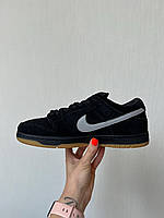 Жіночі неймовірно стильні демісезонні кросівки Nike SB Dunk Low Pro Black Grey Fog, топова модель і колір
