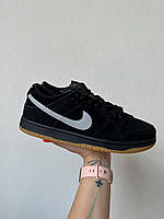 Чоловічі дуже стильні кросівки Nike SB Dunk Low Pro Black Grey Fog, топова комфортна модель