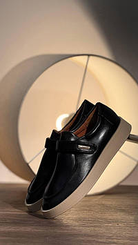 Туфлі жіночі чорні на липучках Т1930