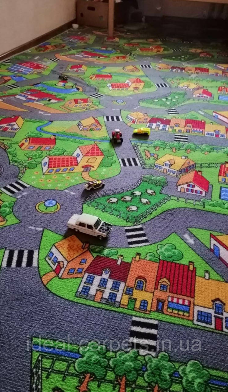 Доріжка в дитячу Print ширина 4м, 5м на войлочній основі 0389 На відріз, фото 1