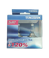 Tungram Megalight Ultra Н7+120% — на 120% більше світла (Угорщина) (ціна за дві лампи)