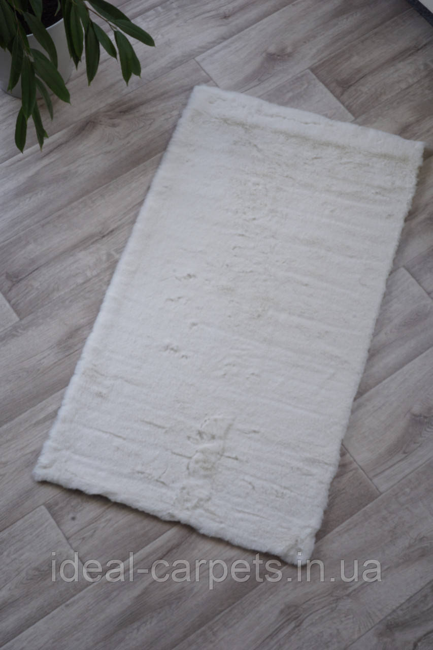 Штучне хутро кролика 60х110см на прогумованій основі 0160 Білий, фото 1