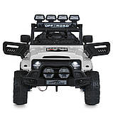 Джип на акумуляторі для дітей JJ2122EBLR-1 BAMBI, білий, фото 2