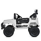 Джип на акумуляторі для дітей JJ2122EBLR-1 BAMBI, білий, фото 4