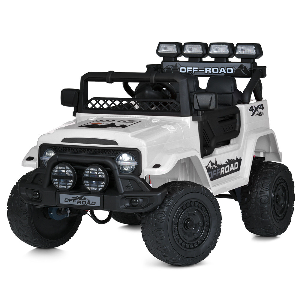 Джип на акумуляторі для дітей JJ2122EBLR-1 BAMBI, білий, фото 1