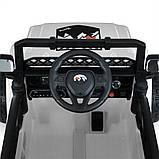 Джип на акумуляторі для дітей JJ2122EBLR-1 BAMBI, білий, фото 6