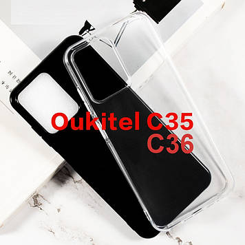 Чохол на Oukitel C35 | C36 бампер накладка TPU силіконовий протиударний оригінальний "W-SHEILD"