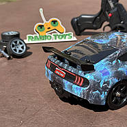 Дрифт машинка з паром на радіоуправлінні Ford Mustang VolcanoB GT500 4WD | Машинка для дрифту на пульті з димом, фото 2