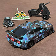 Дрифт машинка з паром на радіоуправлінні Ford Mustang VolcanoB GT500 4WD | Машинка для дрифту на пульті з димом, фото 5
