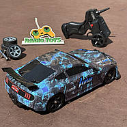 Дрифт машинка з паром на радіоуправлінні Ford Mustang VolcanoB GT500 4WD | Машинка для дрифту на пульті з димом, фото 7