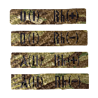 Патч/Липучка LC Група крові Twill 2.5*13 Multicam (8611), 1-