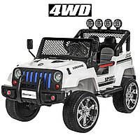 Дитячий електромобіль M 3237 EBLR-1 джип BAMBI, білий
