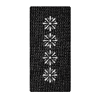 Погон Camotec НПУ Капітан (5*10) Чорний/Рефлект (9242)