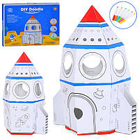 Набір для творчості 2 в 1: ігрова палатка + набір для творчості "Ракета"