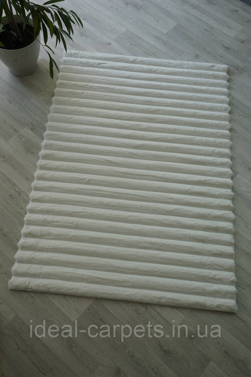 Штучне хутро 1.8x2.5м на нековзкій основі 0470 Білий, фото 1