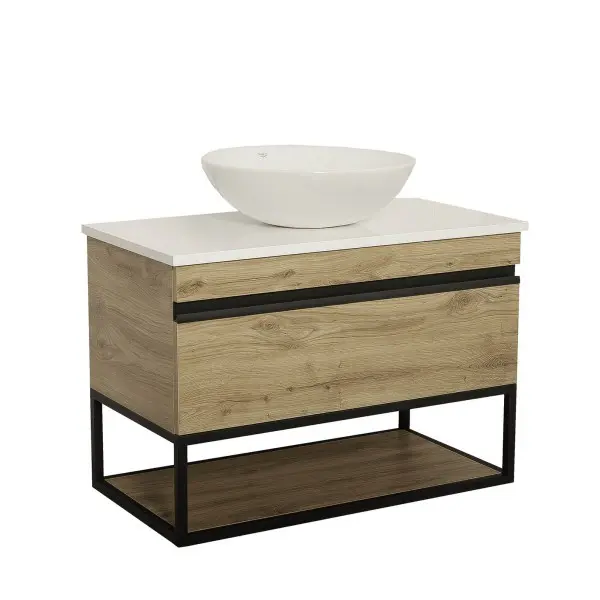 Тумба Лофт Айрон консольна севілья 85 см зі стільницею, фото 1