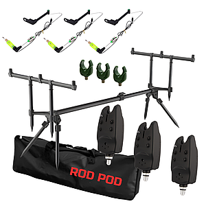 Род под з сигналізаторами і свінгерами клювання набір на 3 вудлища RSS5