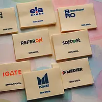 Бабовняні бірки бєжєві (ширина в асортименті)