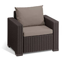 Комплект садових меблів Keter California 3 seater, коричневий, фото 5