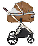 Дитяча універсальна коляска 2 в 1 з люлькою і прогулянковим блоком для дітей Vector Carrello Coral Beige, фото 3