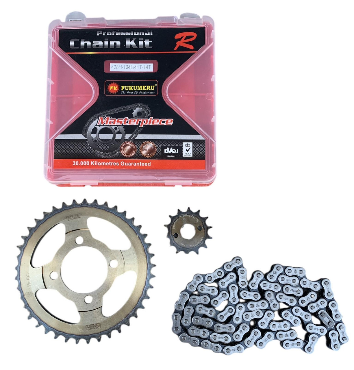 Набір зірок з ланцюгом 428H-104L / 41T-14T Дельта, Альфа (FUKUMERU)