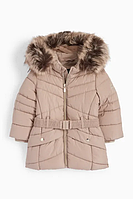 Стьобана дитяча зимова куртка з капюшоном для дівчинки 110 см (5Y)