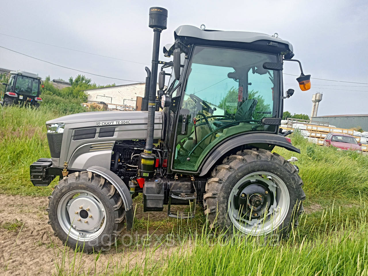 Мінітрактор з кабіною СКАУТ ТЕ-504С А/С | Кондиціонер | Stage 2 | Реверс | посилене Шасі | Нова широка резина, фото 1